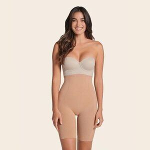 NWT Leonisa Invisible High Waisted Shapewear Butt Lifter Short/Body Shaper 3XL